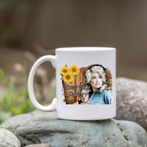 Dolly Parton White Ceramic Coffee Mug